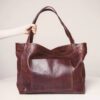 Vintage Large Capacity Handbags PU Soft Leather Big Bag Designer Luxury Women Shoulder Bag Beach On Vacation Woman Tote Bag