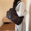 Retro Zip-Top Shoulder & Crossbody Bag for Women