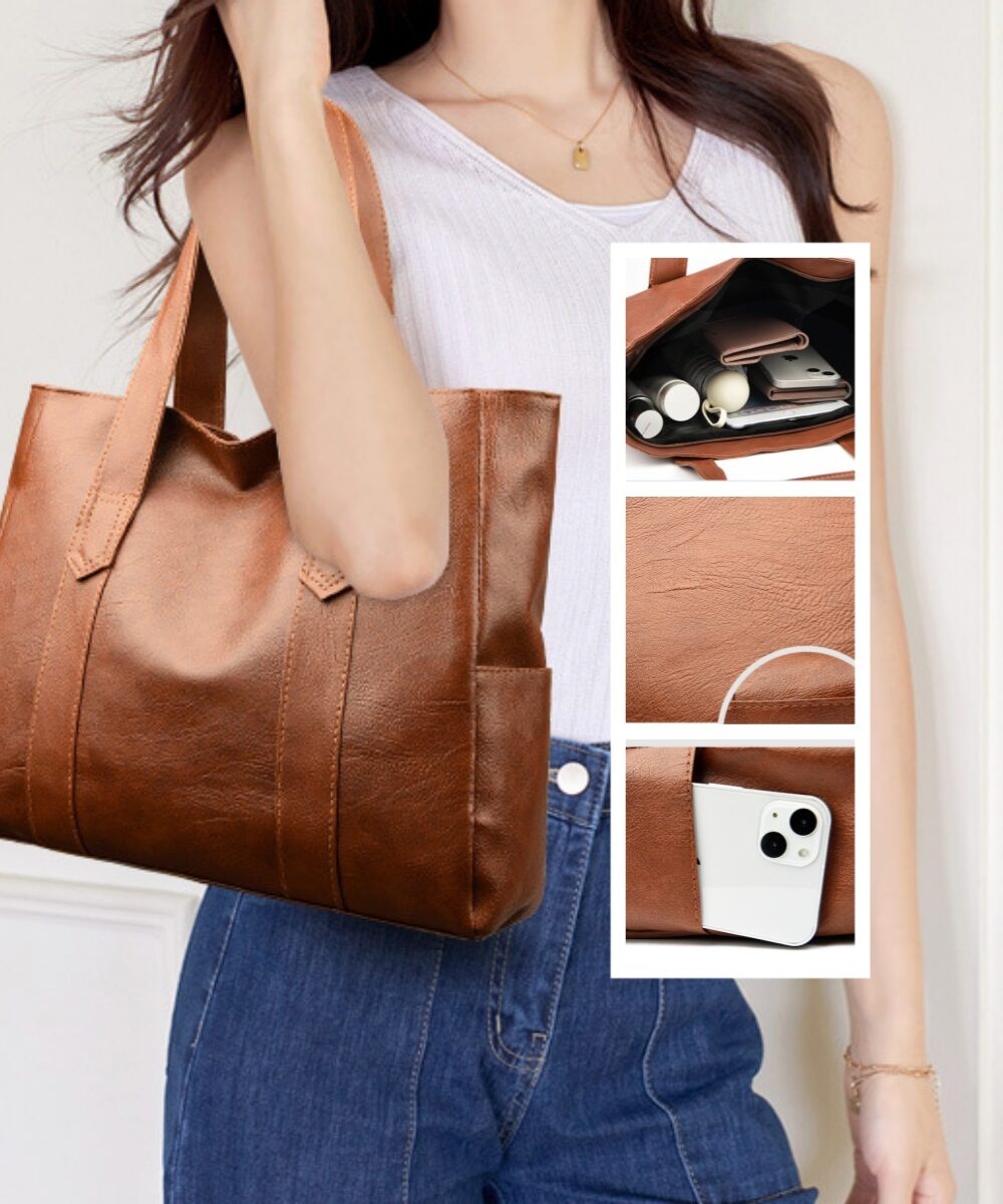Large Capacity Commuter's All-matching Portable And Fashion Shoulder Bag Casual Tote Bag Autumn And Winter…