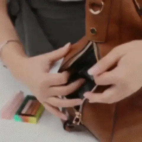 Handbag and matching accessory pouch